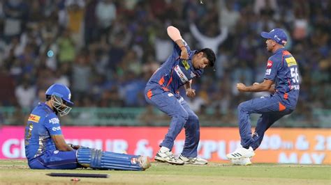LSG vs MI Cricket Scorecard, , 63rd Match at Lucknow, May 16, .